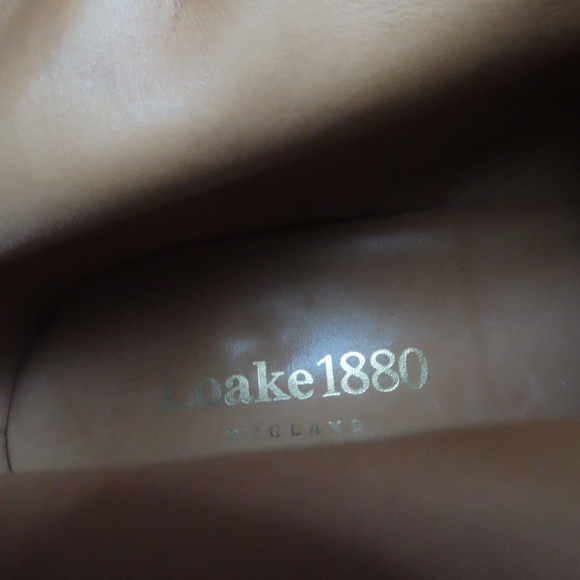 Loake 1880 BURFORD Wingtip Brogue Brown Leather Boots Size UK 8 US 9 - Picture 6 of 8